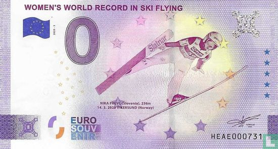 WOMEN'S WORLD RECORDING IN SKI FLYING MIKA PREVC (Slovenia), 236m 14. 3. 2025 VIKERSUND (Norway)