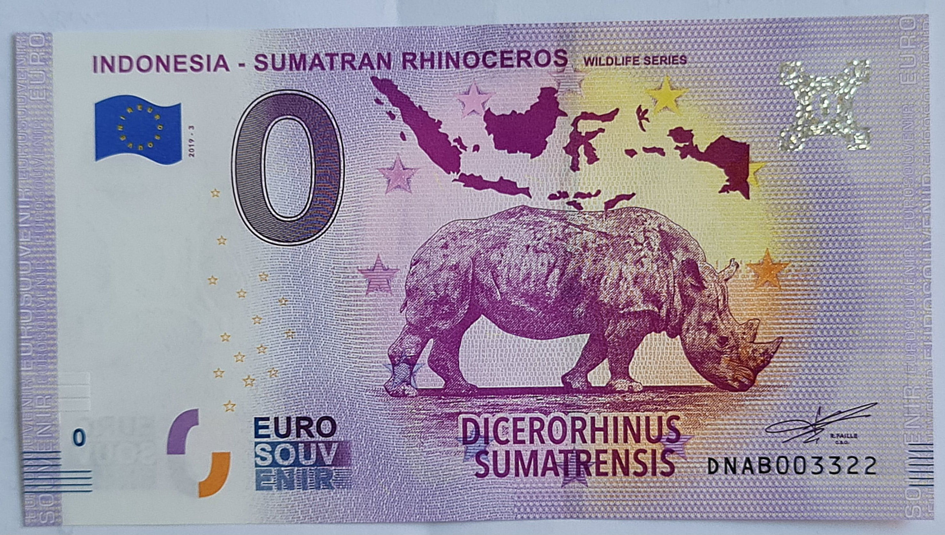 INDONESIA - SUMATRAN RHINOCEROS WILDLIFE SERIES
