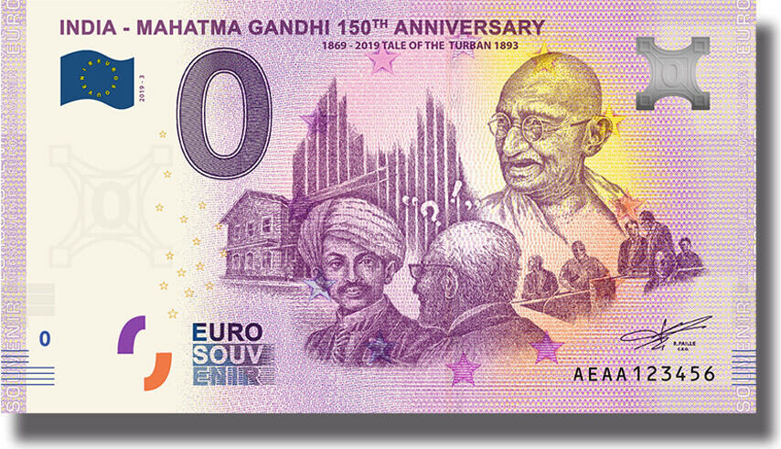 INDIA - MAHATMA GANDHI 150TH ANNIVERSARY 1869 - 2019 TALE OF THE TURBAN 1893