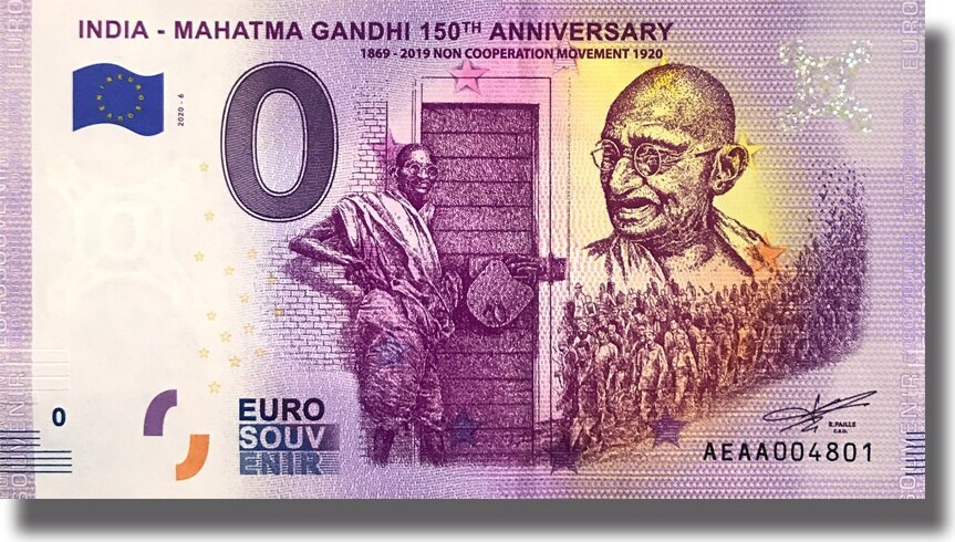 INDIA - MAHATMA GANDHI 150th ANNIVERSARY 1869-2019 NON COOPERATION MOVEMENT 1920