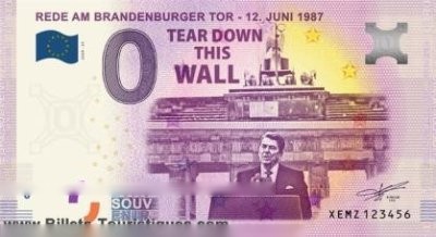 REDE AM BRANDENBURGERTOR - 12. JUNI 1987 TEAR DOWN THIS WALL