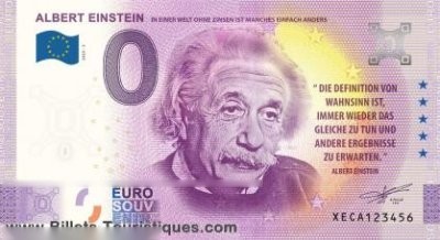 ALBERT EINSTEIN IN EINER WELT OHNE ZINSEN IST MANCHES EINFACH ANDERS