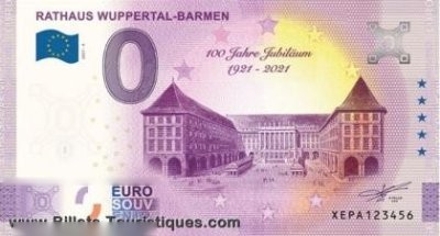 RATHAUS WUPPERTAL-BARMEN 100 JAHRE JUBILÄUM 1921-2021
