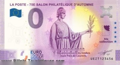 LA POSTE - 75E SALON PHILATELIQUE D'AUTOMNE 1922-2022 90e anniversaire du timbre type Paix de Laurens