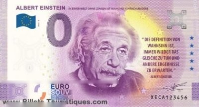 ALBERT EINSTEIN IN EINER WELT OHNE ZINSEN IST MANCHES EINFACH ANDERS