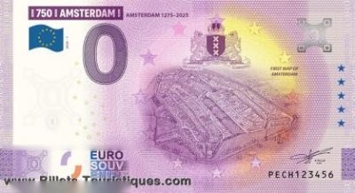 750 AMSTERDAM AMSTERDAM 1272 - 2025 FIRST MAP OF AMSTERDAM