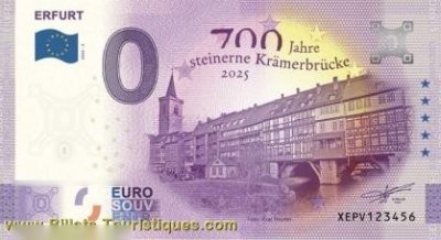 ERFURT 700 Jahre steinerne Krämerbrücke 2025