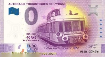 AUTORAILS TOURISTIQUES DE L'YONNE 1985-2025 40 ANS DE L'ASSOCIATION Autorail Picasso X3814