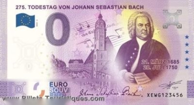275. TODESTAG VON JOHANN SEBASTIAN BACH 21. MÄRZ 1685 28. JULI 1750