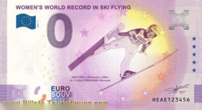 WOMEN'S WORLD RECORDING IN SKI FLYING MIKA PREVC (Slovenia), 236m 14. 3. 2025 VIKERSUND (Norway)