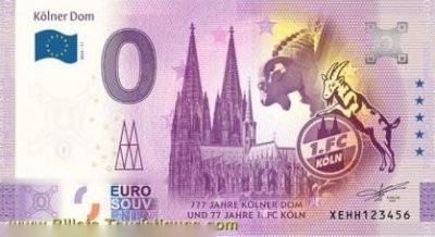 Kölner Dom 777 JAHRE KÖLNER DOM UND 77 JAHRE I. FC KÖLN