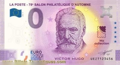 LA POSTE - 78e SALON PHILATELIQUE D'AUTOMNE VICTOR HUGO