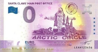 SANTA CLAUS' MAIN POST OFFICE ARCTIC CIRCLE 66°33'07'N ROVANIEMI FINLAND